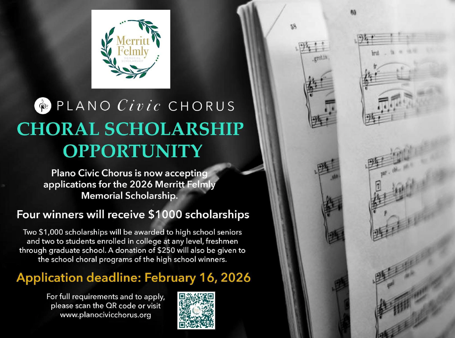 GREAT SCHOLARSHIP OPPORTUNITY FOR GRADUATING SENIORS